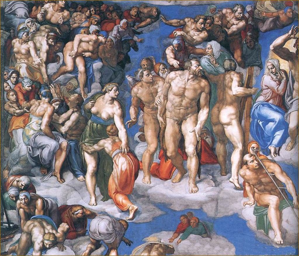 Страшный Суд Божий на фреске Микеланджело