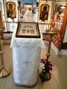 Вознесение Господне праздничная икона в храме Николая Чудотоворца и