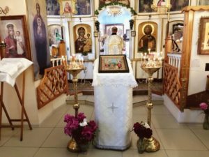 Неделя 7 по Пасхе праздничная икона в храме Николая Чудотворца, Тюльган